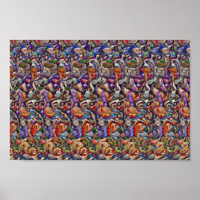 Halloween Dinner - Hidden 3D print (Front)