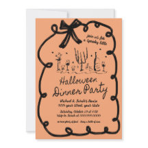 Halloween Dinner Party Invitation