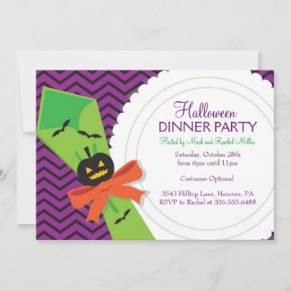 Halloween Dinner Party Invitation
