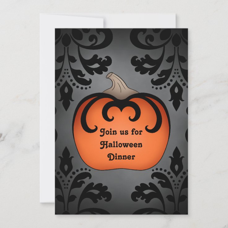 Halloween dinner party invitation Zazzle