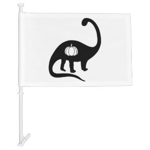 Halloween Dinosaur Car Flag