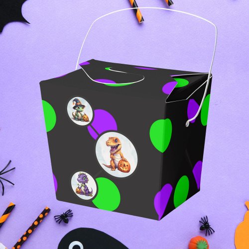 Halloween Dinosaur Dino_Mash Party Favor Boxes