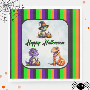 Halloween Dinosaur Dino-Mash Party Napkins