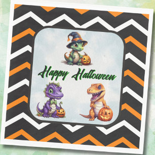 Halloween Dinosaur Dino-Mash Party Napkins