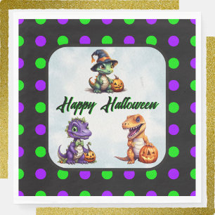 Halloween Dinosaur Dino-Mash Party Napkins