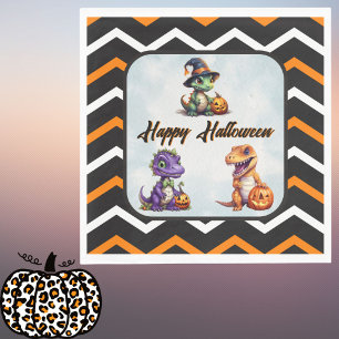 Halloween Dinosaur Dino-Mash Party Napkins