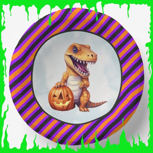 Halloween Dinosaur Dino_Mash Party Paper Bowls