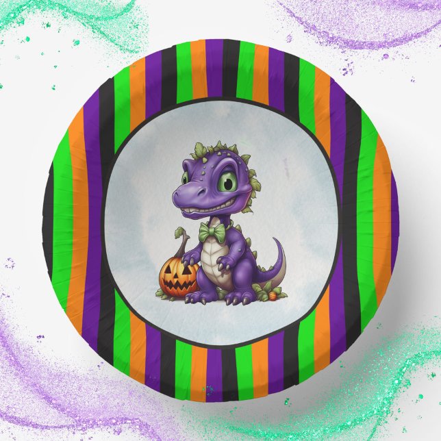 Halloween Dinosaur Dino-Mash Party Paper Bowls (Halloween Dinosaur Dino-Mash Party Paper Bowls)