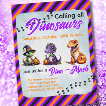Halloween Dinosaur Dino-Mash Party