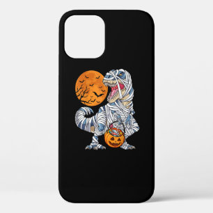 Halloween Dinosaur T rex Mummy Pumpkin iPhone 12 Pro Case