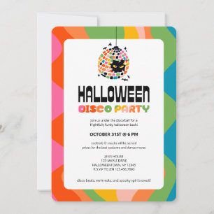 Halloween Disco Ball Party Invitation