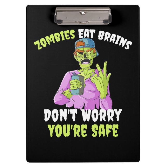 Halloween Do Not Worry You Are Safe Clipboard (Front)