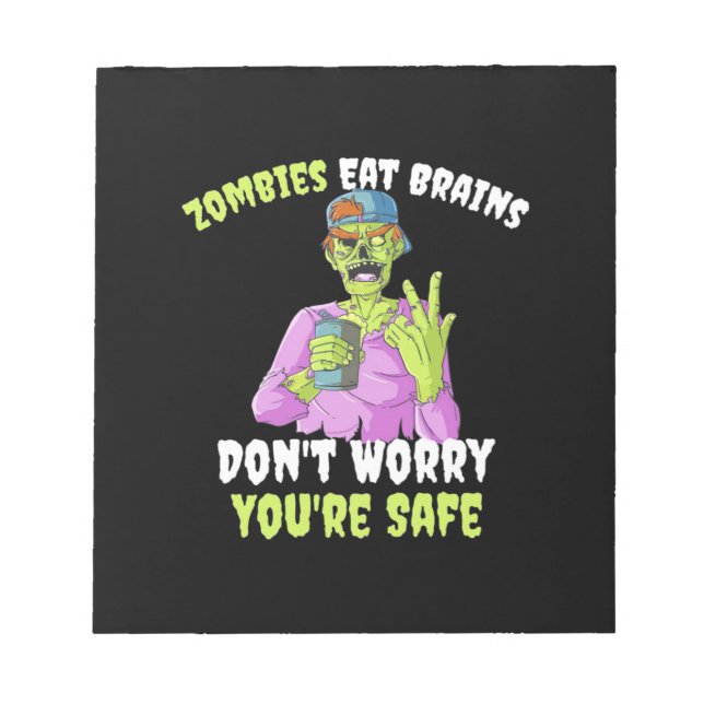 Halloween Do Not Worry You Are Safe Notepad (Front)