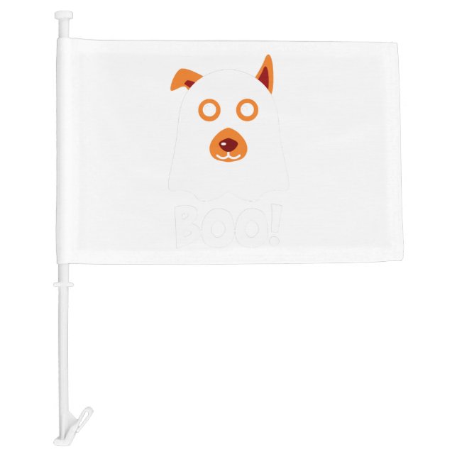 Halloween Dog Boo Car Flag (Front)