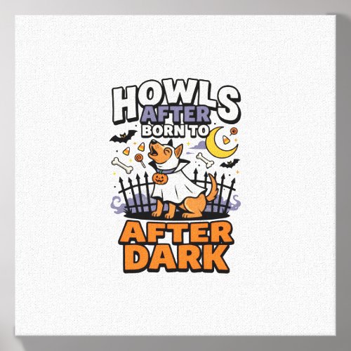 Halloween Dog Boo Crew (5) Canvas Photo Tile