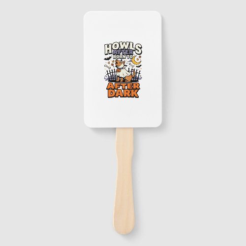 Halloween Dog Boo Crew (5) Hand Fan
