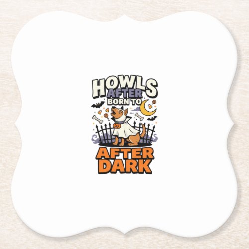 Halloween Dog Boo Crew (5) Paper Coaster