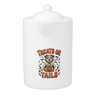 Halloween Dog Candy Mischief Teapot