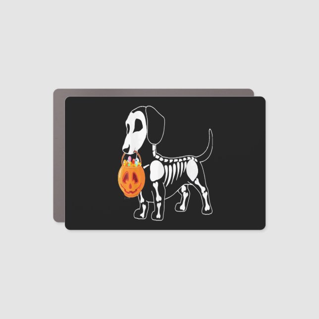 Halloween dog costume  car magnet (Front)