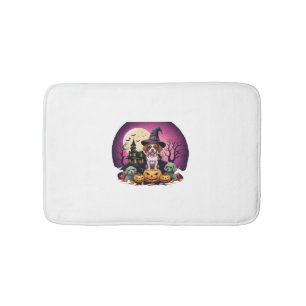 Halloween Dog Fall Lovers Bath Mat