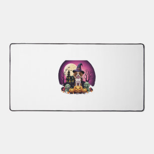 Halloween Dog Fall Lovers Desk Mat