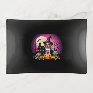 Halloween Dog Fall Lovers Trinket Tray