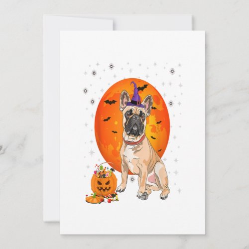 Halloween Dog French Bulldog Trick  Pumpkin Announcement