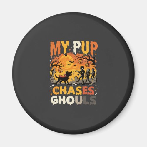 Halloween Dog Graveyard Patrol Magnet