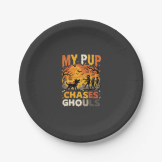 Halloween Dog Graveyard Patrol Paper Plates