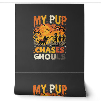 Halloween Dog Graveyard Patrol Wallpaper
