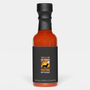 Halloween Dog Groomer Costume Silhouette Hot Sauces
