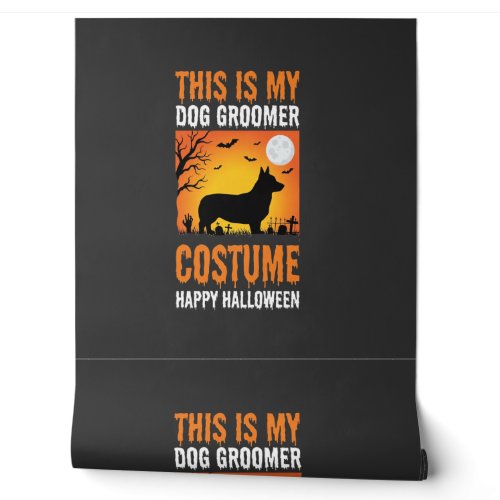 Halloween Dog Groomer Costume Silhouette Wallpaper