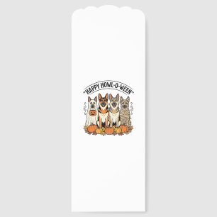 Halloween Dog Happy Howl-O-Ween Vintage German She Bookmarks
