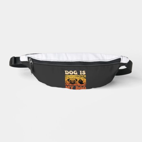 Halloween Dog Is My Boo Pug Ghost Design Fanny Pack