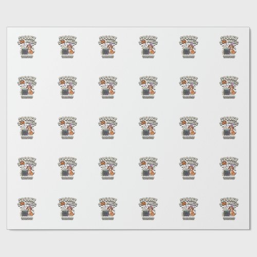 Halloween Dog Magic Vibes Wrapping Paper