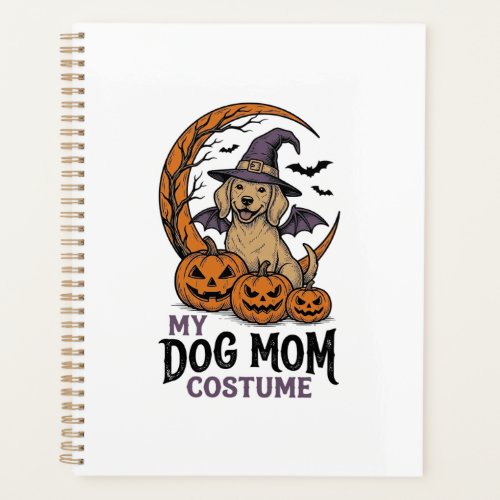 Halloween Dog Mom Shirt Witch Pup Costume Graphic_ Planner