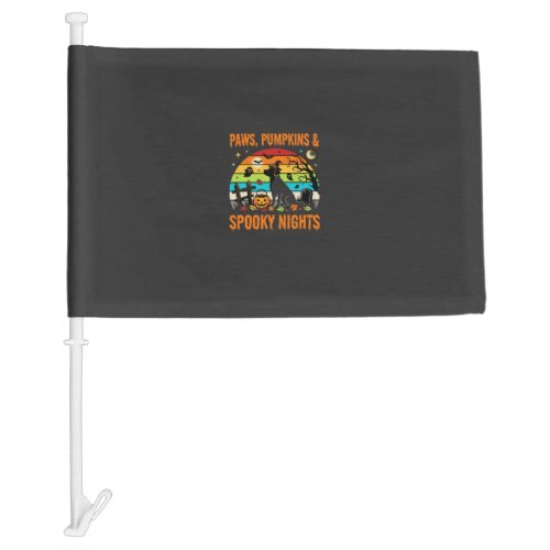 Halloween Dog Mom Spooky Night Car Flag