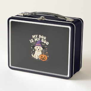 Halloween Dog My Dog Is My Boo Metal Lunch Box