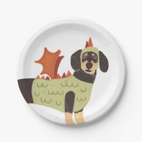 Halloween Dog Paper Plates