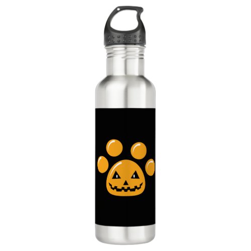 Halloween Dog Paw Stainless Steel Water Bottle