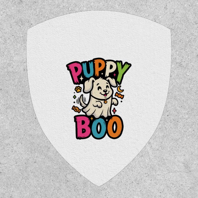 Halloween Dog Puppy Boo Patch (Front)