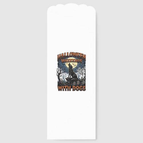 Halloween Dog Shirt Vintage Graveyard Pup Bookmarks