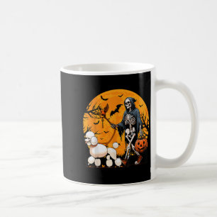 Halloween Dog Skeleton Leads Dog Halloween Poodle Coffee Mug