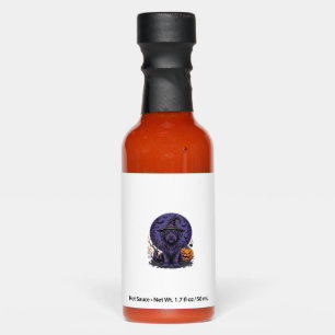 Halloween Dog Witch Pumpkin Vector Art Hot Sauces
