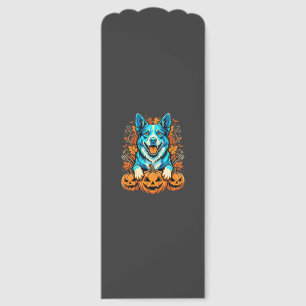 Halloween Dog With Jack O Lantern Pumpkins_1 Bookmarks