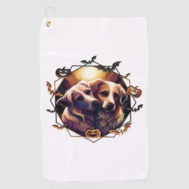 Halloween Dogs   Golf Towel (Front)