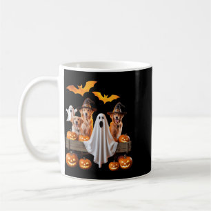 Halloween Dogs With Pumpkins And Bats For Pet Coffee Mug