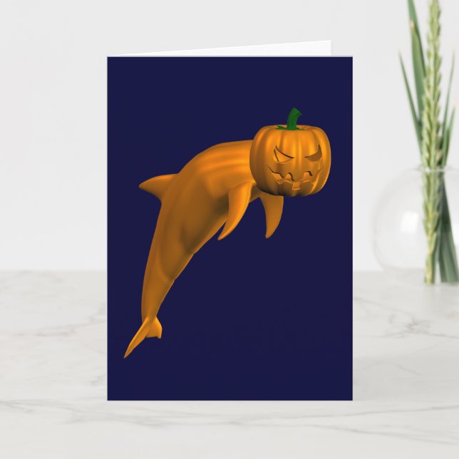 Halloween Dolphin Card (Front)