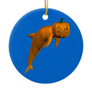 Halloween Dolphin Ceramic Ornament