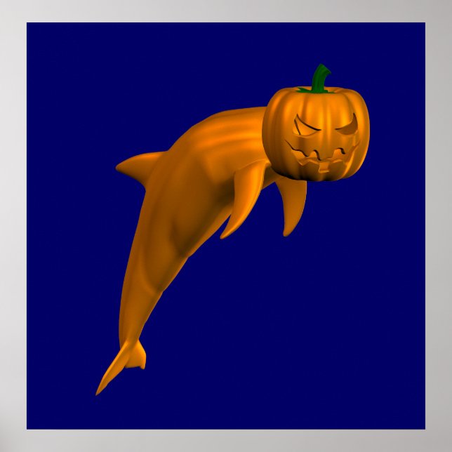 Halloween Dolphin Poster (Front)